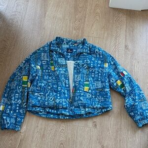 Yacht print Lizsport Blue Patterned Jacket